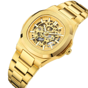 Men's Mechanical Watch, New Arrival Hollow Skeleton Automatic Watch, Luxury Brand Business Wristwatch for Men
