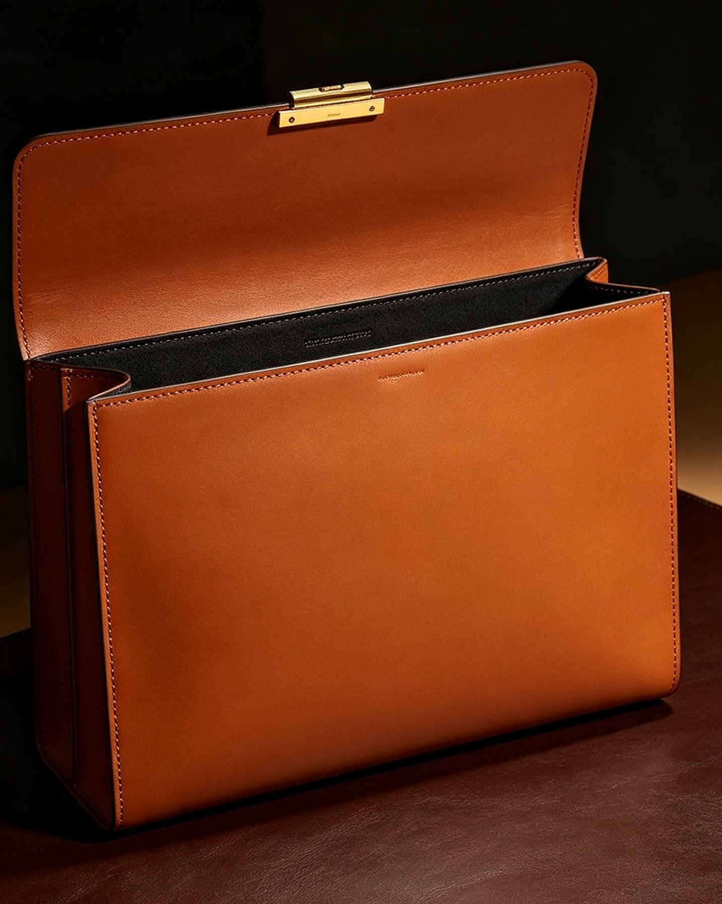 Caramel Executive Briefcase Tote