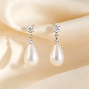 Classic Long Pearl Dangle Earrings