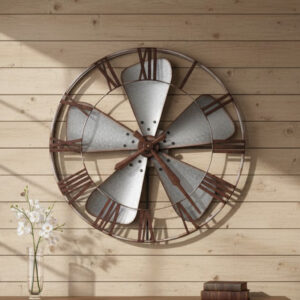 Industrial Fan Wall Clock — view 1
