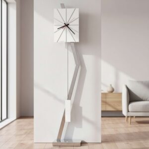White Sunbeam Floor Clock — view 1